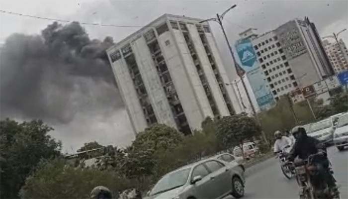 The fire in the building on Shaara Faisal was brought under control