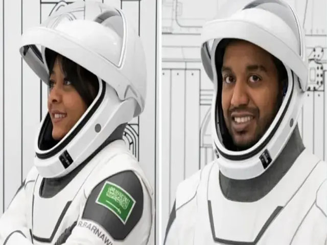 The first Saudi woman and man will leave for a space mission next month