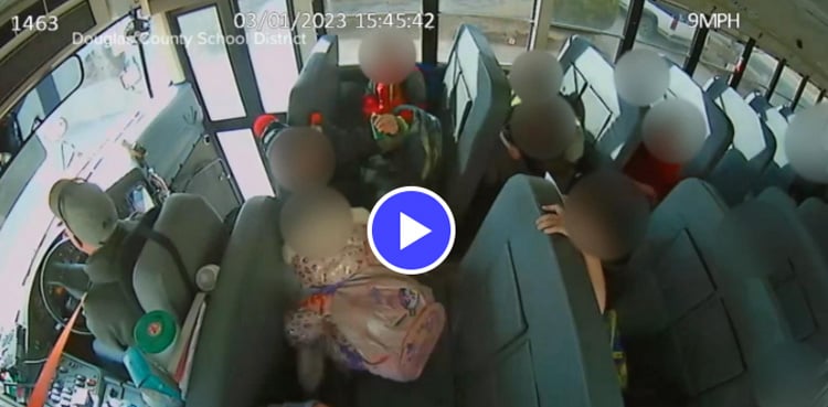 The unique behavior of the school bus driver made the children cringe