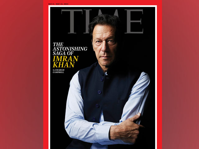 Time magazine published Imran Khan's picture on its cover