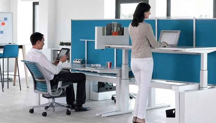 Working standing in offices is beneficial for health