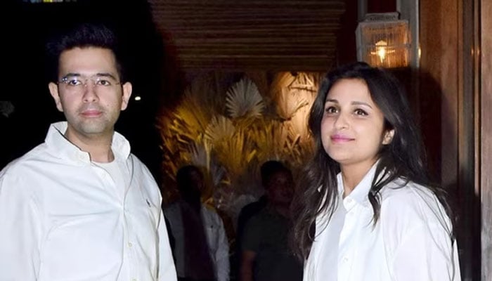 Parineeti Chopra and Raghav Chadha together again before engagement File photo