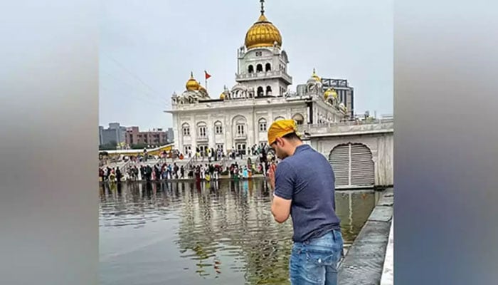 Suraj Pancholi's visit to Gurudwara after his acquittal File photo