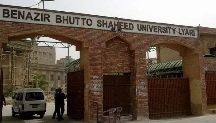An Indian film was shown to students in Lyari University File photo