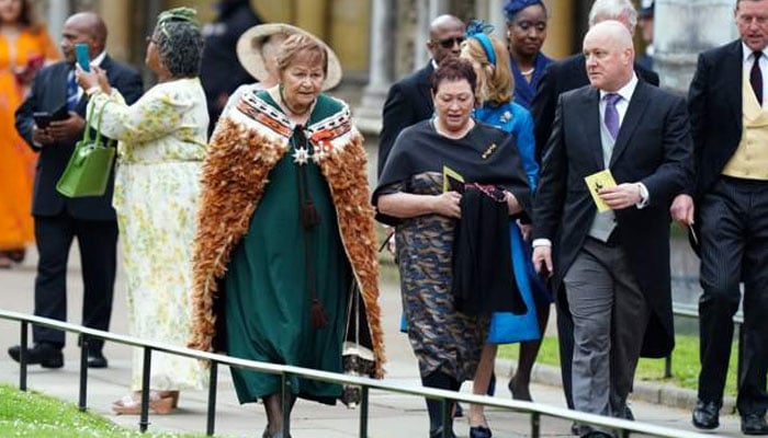 The arrival of guests at the coronation ceremony of King Charles III continues