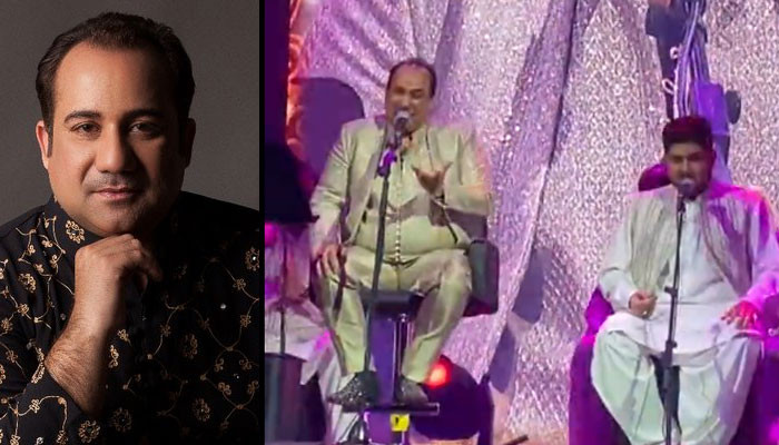 Fascinating performance of Ustad Rahat Fateh Ali Khan with his son, video viral