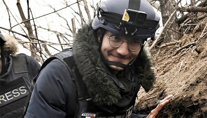 Memorial photo of foreign journalist Arman Soldan killed in Ukraine—courtesy of International Media