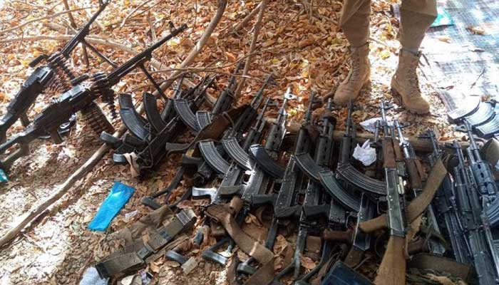 Weapons surrendered by citizens to government officials