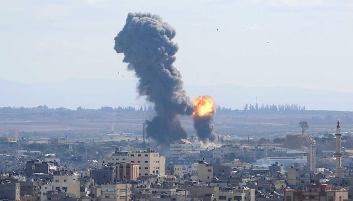 Israeli forces bomb Gaza File photo