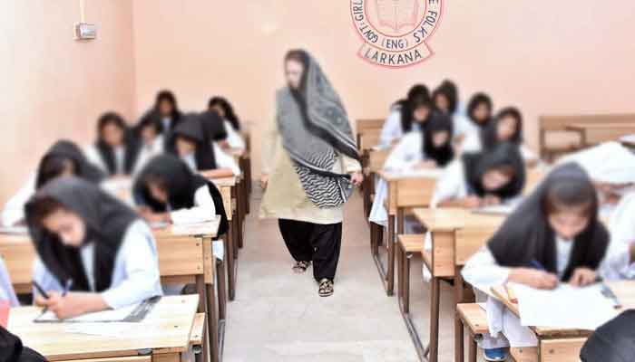 10th class exams going on in Larkana File photo