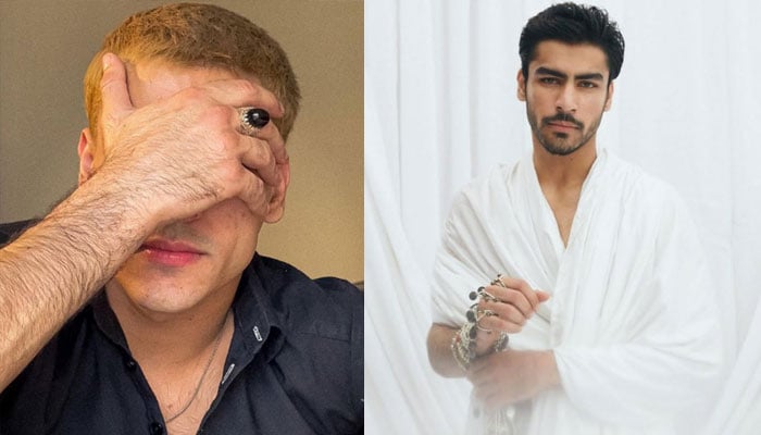 Fans criticize Khushal Khan's new hairstyle Collage courtesy of Social Media