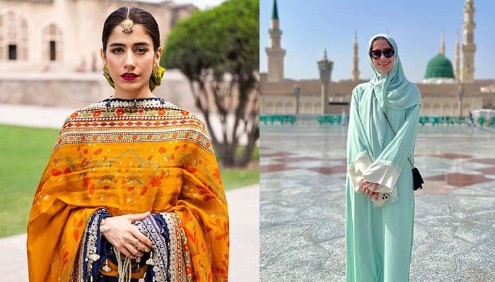 Saira Yusuf achieved the happiness of Umrah Collage courtesy of Instagram