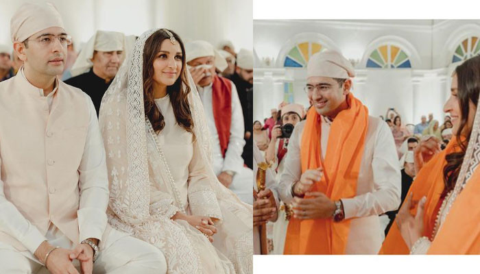 Parineeti Chopra shared new pictures from her engagement ceremony