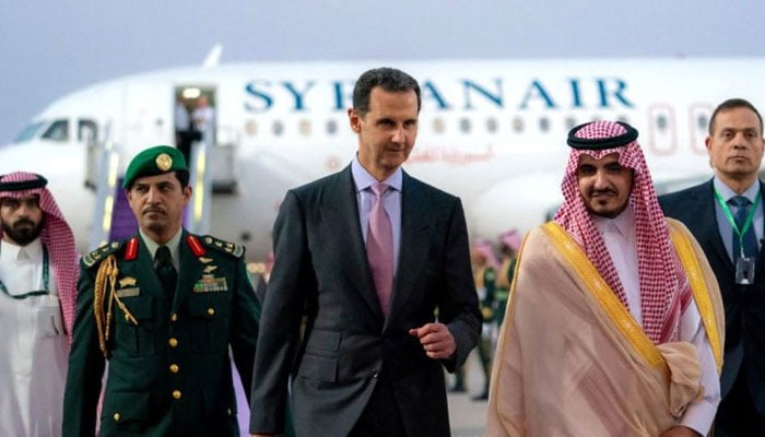 Syrian President Bashar al-Assad arrived in Saudi Arabia social media