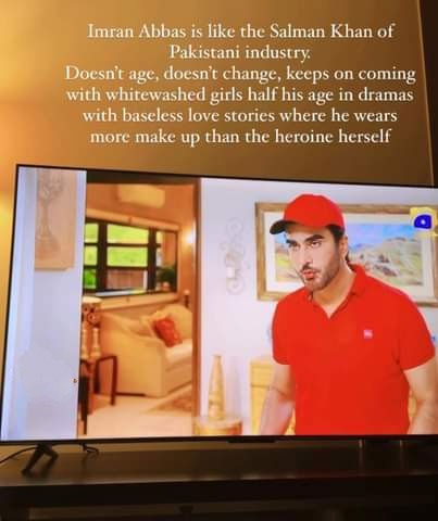 Why is Imran Abbas being compared to Salman Khan on social media?