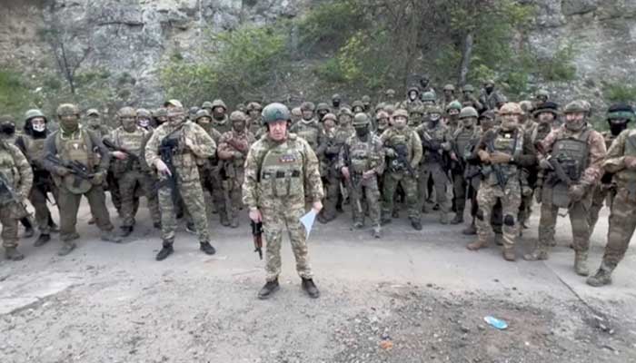 The claim of the Russian paramilitary Wagner Group to occupy the Ukrainian city of Bakhmut Wagner Group troops