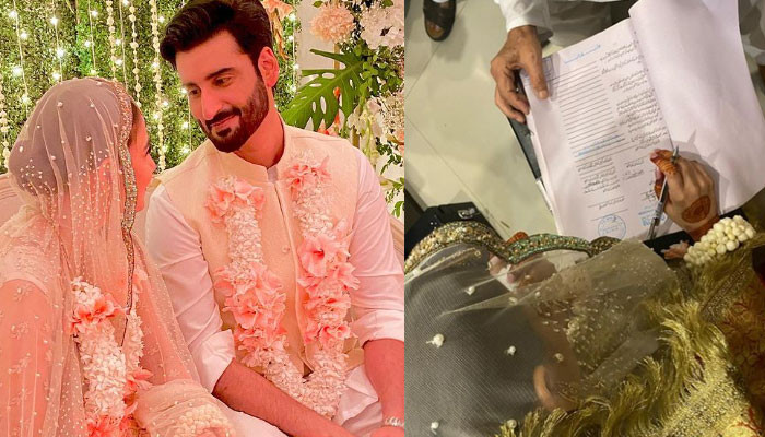 Why did Hina Altaf share her wedding pictures again?