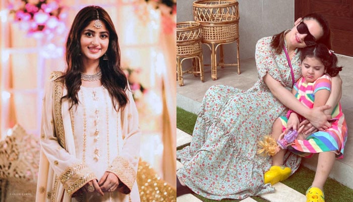 Prayers for the good fortune of Sajal Ali's Ayman Khan's daughter