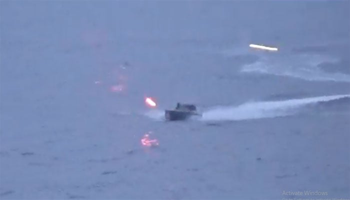 A Ukrainian drone attack on a Russian warship in the Black Sea failed A Ukrainian drone attack on a Russian warship in the Black Sea failed