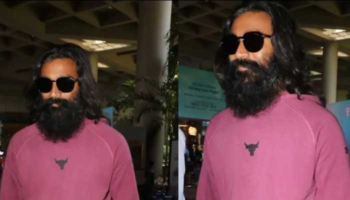 Dhanush's thick beard and big hair, fans are amazed Dhanush's thick beard and big hair, fans are amazed