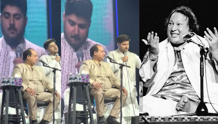 This second Nusrat Fateh Ali Khan Hai Bhai comments on the performance of Rahat Fateh's son