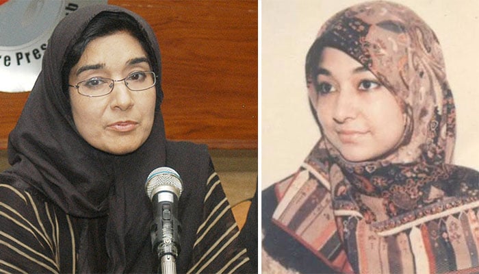 Sister Fauzia Siddiqui's meeting with Dr. Aafia imprisoned in America File photo