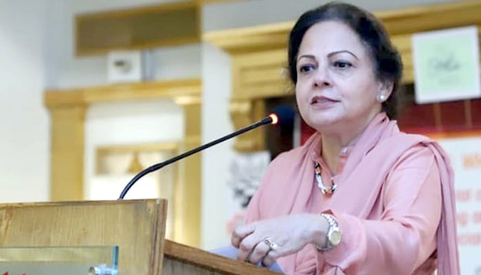 IMF Mission Chief's statement termed interference in Pakistan's internal affairs Minister of State for Finance Aisha Ghos Pasha. File photo