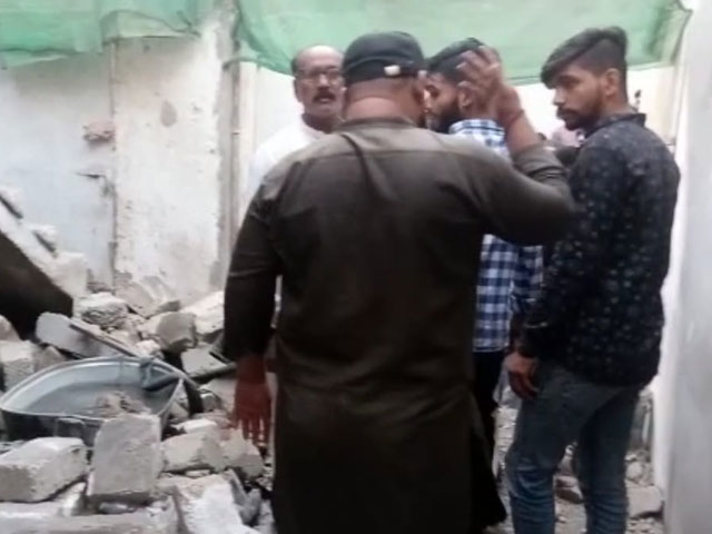 One person was killed and two injured in an explosion inside a house in Karachi