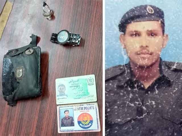 No belongings were taken from the slain policeman