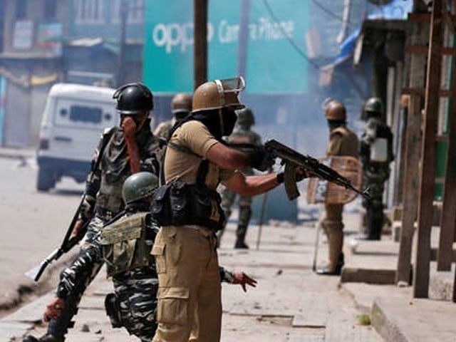 Indian forces have confined people in their homes in different areas: Photo: File