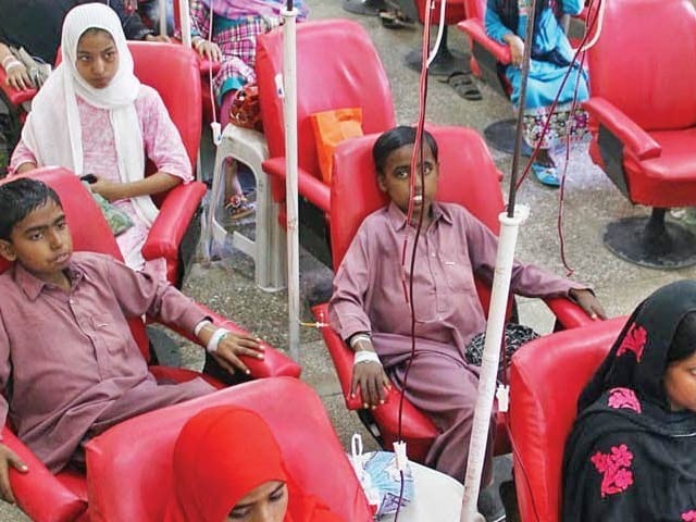 Five percent of Pakistan's population is suffering from thalassemia Five percent of Pakistan's population is suffering from thalassemia