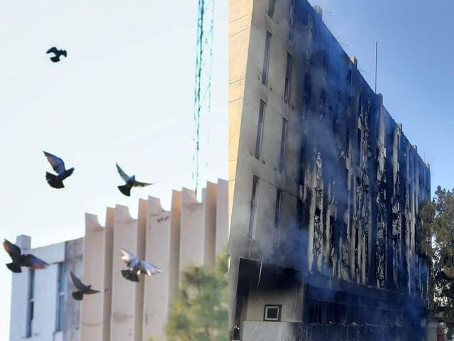 Attack on Radio Pakistan Peshawar; The tragic incident took away the chirping of the birds Photo: Express