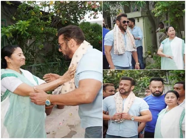 Salman Khan meeting West Bengal Chief Minister Mamata Banerjee The Chief Minister of West Bengal gave a warm welcome to the actor (Photo: Twitter).