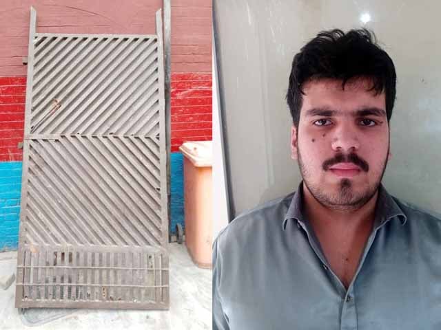 The accused who broke the gate of Radio Pakistan building and sold it for 9 thousand was arrested