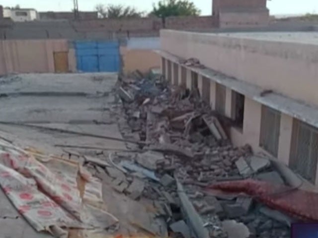 In North Waziristan, unknown persons blew up two girls' schools with explosives Photo screen grab