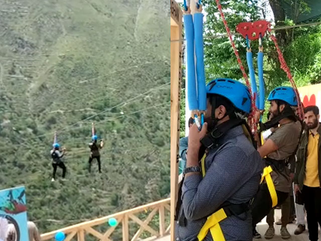 Inauguration of world's highest zip line in Kaghan valley