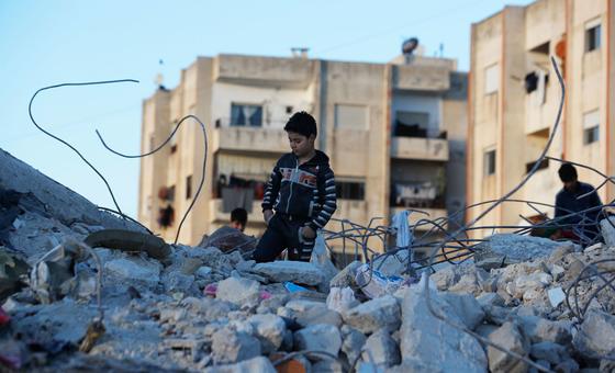 Millions of children still facing dire conditions 100 days after Türkiye-Syria quakes: UNICEF