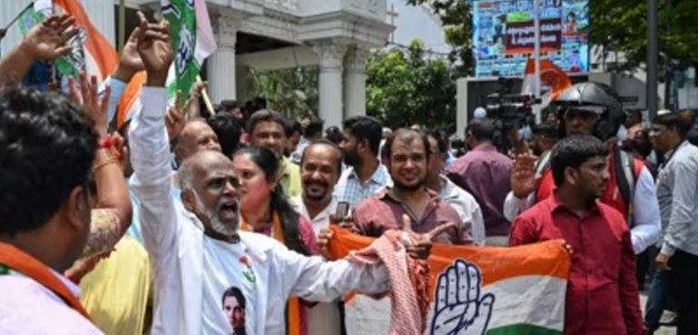 BJP defeated in Karnataka election, slogans of Pakistan Zindabad on Congress victory