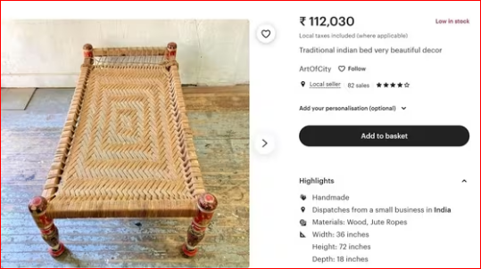 Cots cost more than Rs 1 lakh on American online stores