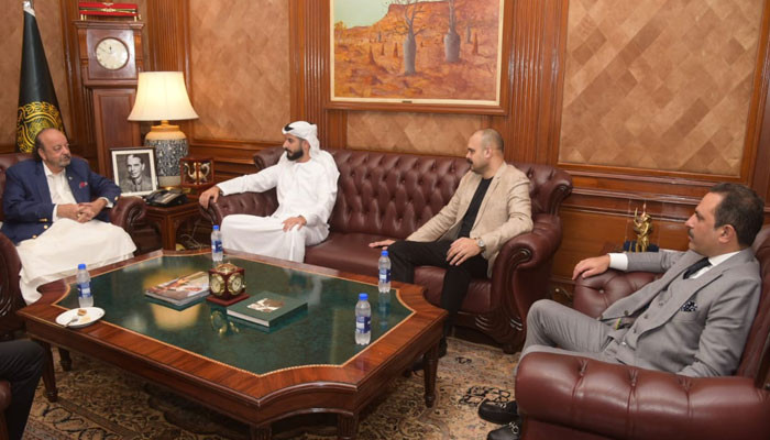 Dubai's well-known businessman Abdullah Nasir Lotha met with Acting Governor Sindh