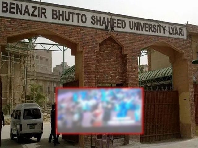 During the festival in Benazir Bhutto Shaheed University Lyari, it was revealed that children were shown an Indian film