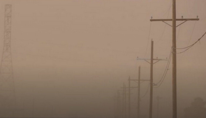 Dust storm winds in Northeast Balochistan