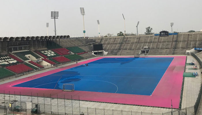 Fear of damage to the turf worth crores of rupees in the National Hockey Stadium Lahore