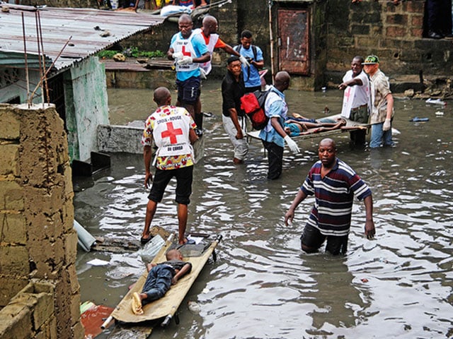 Floods wreak havoc in the African country of Congo;  The casualties reached 400