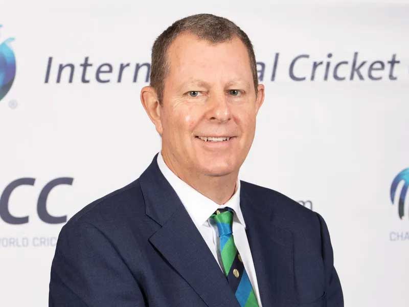 ICC Chairman Greg Barclay arrived in Lahore