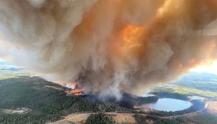 In the province of Alberta, fire broke out in many places, emergency is in force