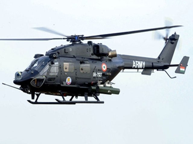 Indian army helicopter crashed in Occupied Kashmir