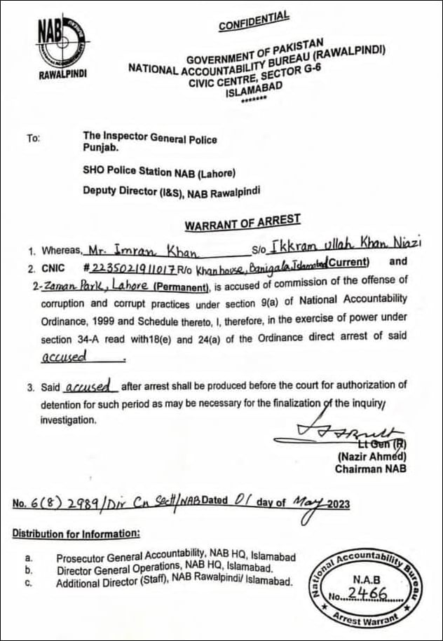 Islamabad High Court declared the arrest of Imran Khan as per the law