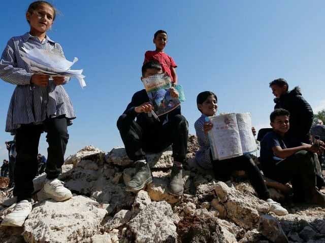 Israeli forces destroyed a Palestinian school