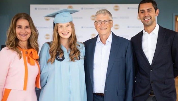 Jennifer Gates, daughter of Bill Gates, received her master's degree